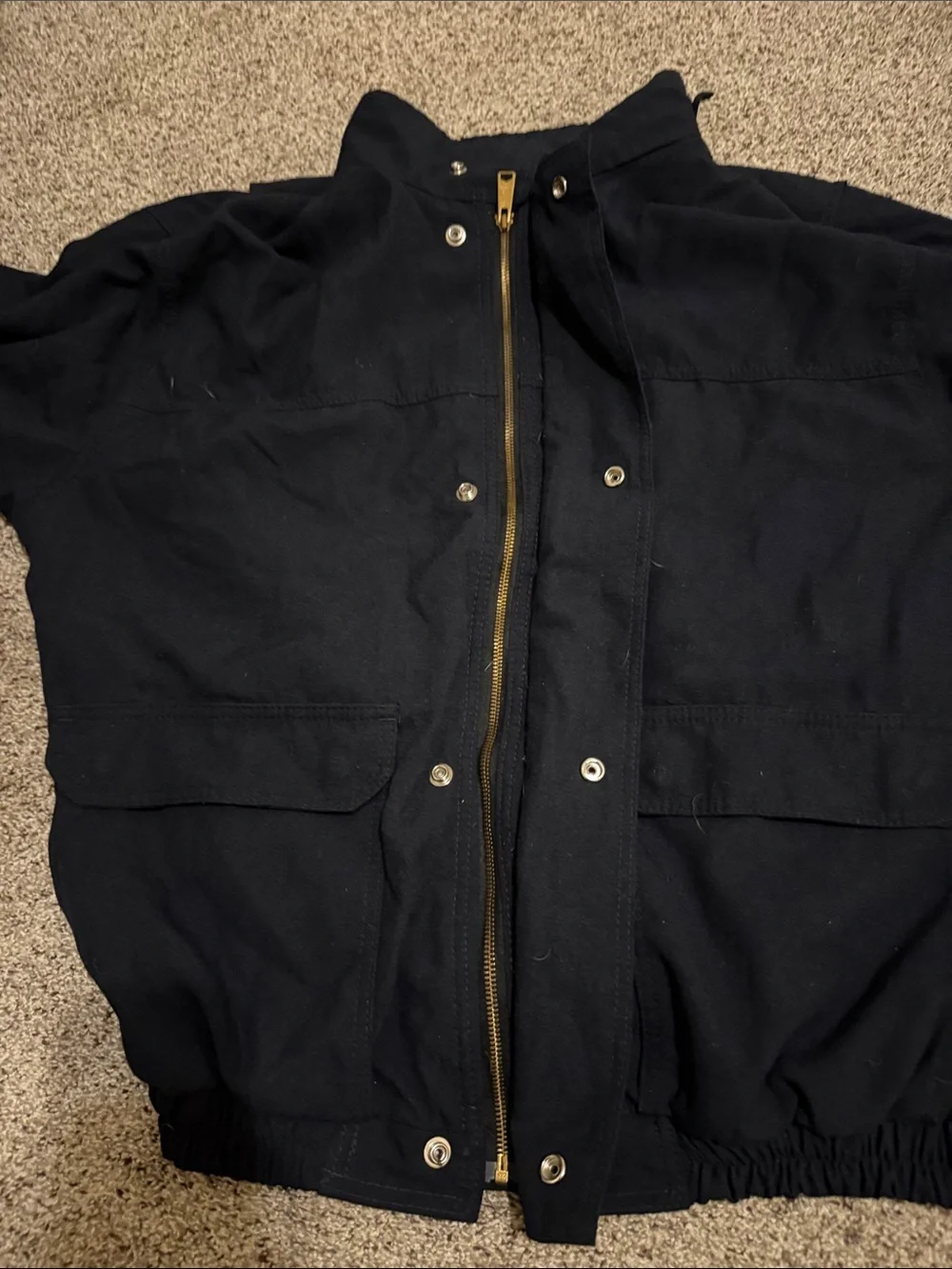 Bulwark FR Protective Apparel Men's Navy Bomber Jacket size XXL